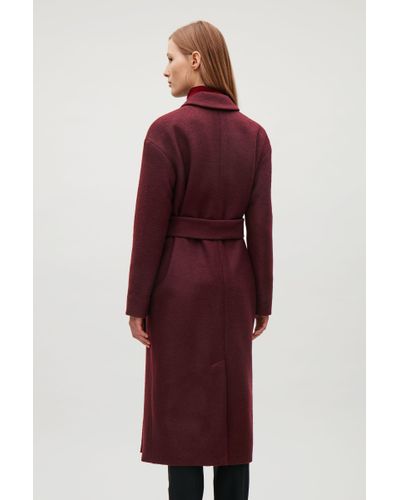cos belted wool coat