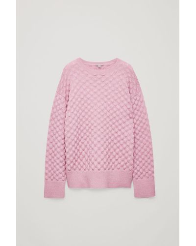 pink bobble jumper