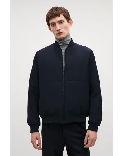 cos wool twill bomber jacket