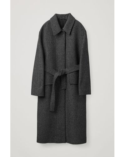 cos belted wool coat