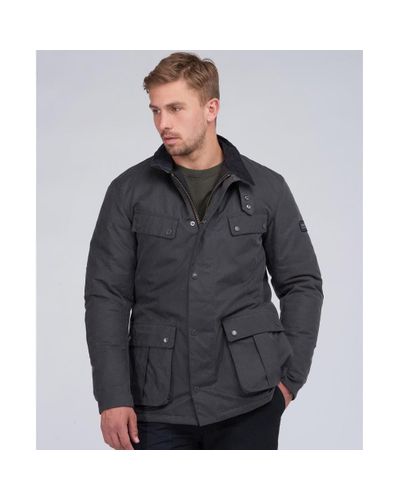Barbour Corduroy 8oz Duke Wax Jacket in Charcoal (Gray) for Men | Lyst