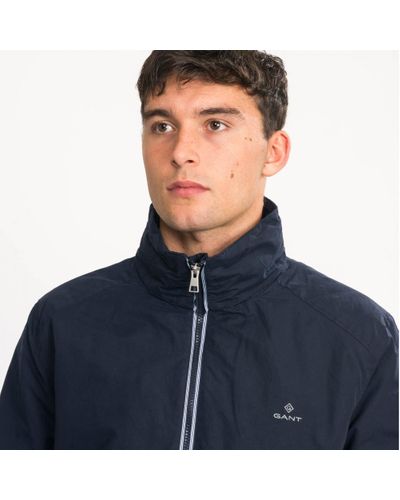 gant mid length jacket navy