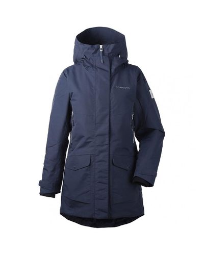 Didriksons Synthetic Frida Parka in Navy (Blue) - Lyst