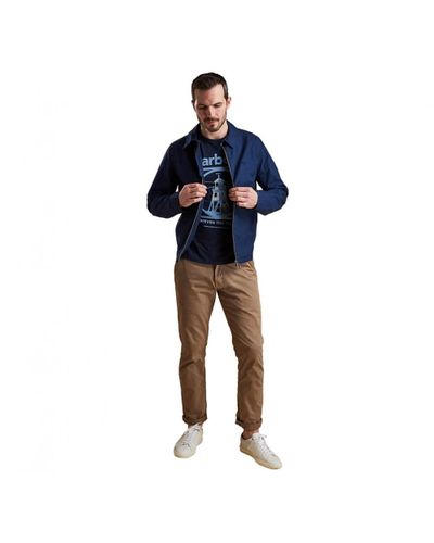 Barbour Essential Casual Jacket in French Navy (Blue) for Men - Lyst