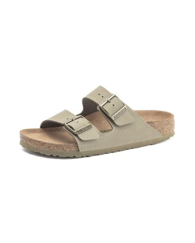 Birkenstock Arizona Bfbc Earthy Vegan Sandals in Khaki (Natural) | Lyst
