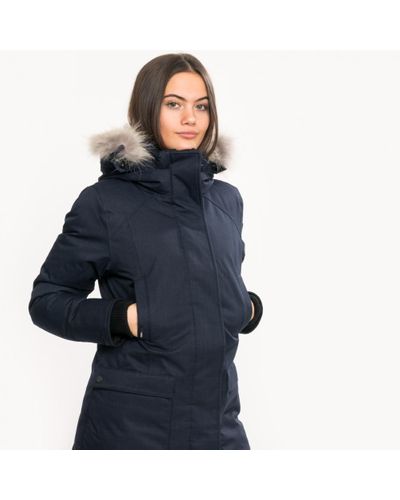 Nobis Synthetic Carla Ladies Parka in ch Navy (Blue) - Lyst