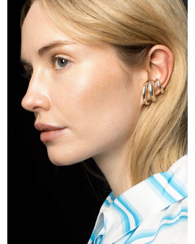 Saskia Diez Silver Bold Ear Cuff No3 | Lyst