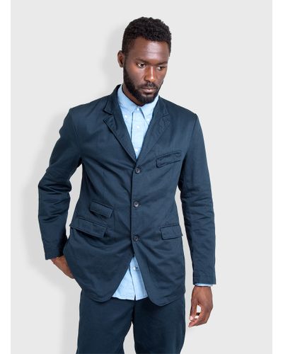 navy blue twill jacket