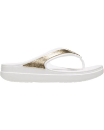 women's crocs sloane shine wedge flip