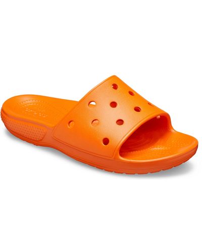 crocs orange slides