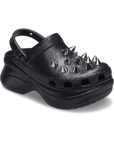 women's crocs classic bae glitter clog