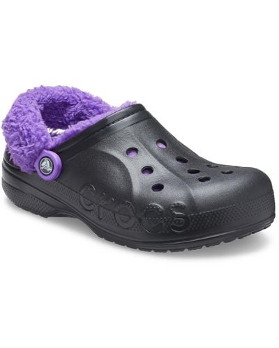 Crocs™ Baya Lined Fuzz-strap Clog - Lyst