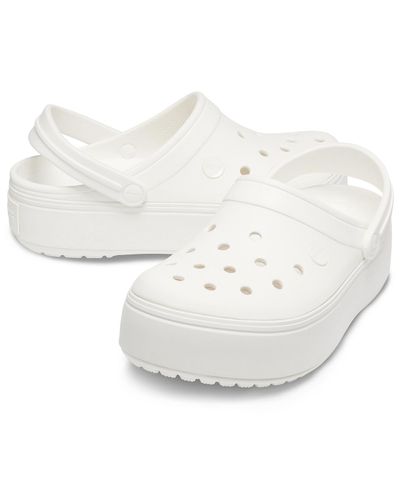 crocband platform white