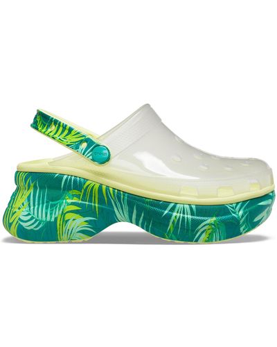 crocs classic bae translucent tropical clog