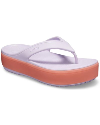 crocs crocband platform flip