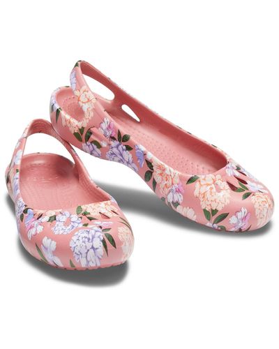 Crocs™ Malindi Floral Flat in Floral/Blossom (Pink) - Lyst