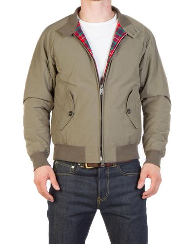 Baracuta Cotton G9 Thermal Harrington Jacket Taupe for Men - Lyst