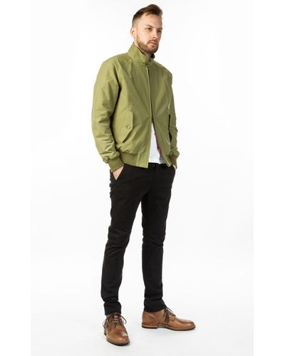 baracuta jacket green