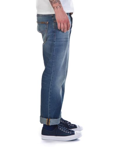 Nudie Jeans Denim Loose Leif True Indigo in Blue for Men - Lyst