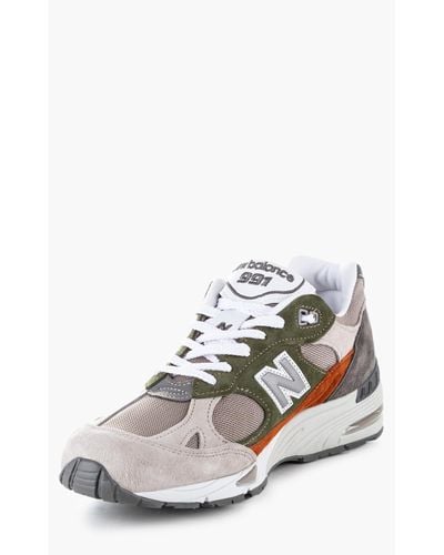 New Balance Suede M991 Ngo Green/orange 