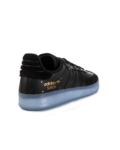 adidas Originals Leather Samba Rm Black/blue for Men - Lyst