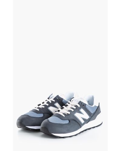 New Balance Leather Ml574 Syp Navy 