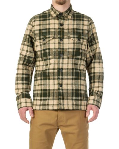 Filson Cotton Deer Island Jac-shirt Dark Cream/green Plaid for Men | Lyst