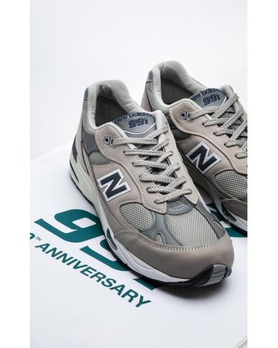 New Balance Suede M991 Ani Grey/navy "made In Uk" in Blue, Grey (Grey