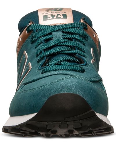 New Balance Women's 574 Precious Metals Casual Sneakers From Finish Line in  Emerald/ Rose Gold (Green) - Lyst