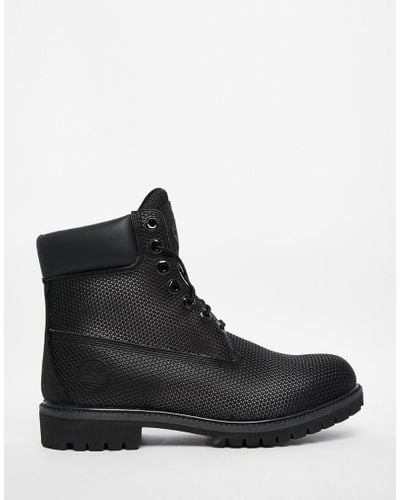 Timberland Leather Icon Exo Grid Boots in Black for Men - Lyst