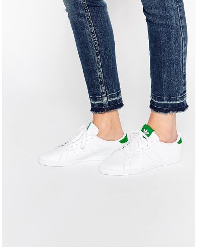 white and green adidas womens