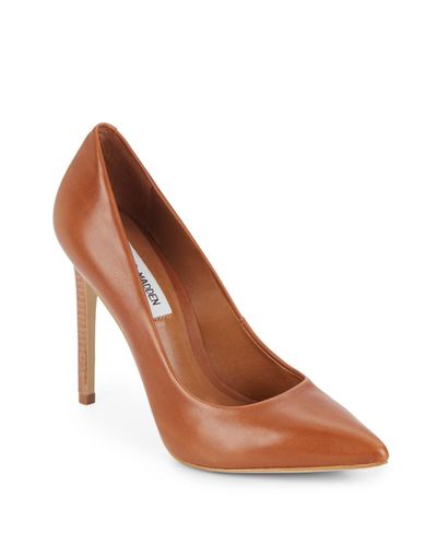 cognac high heels