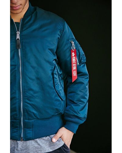 Alpha Industries Classic Ma1 Bomber Jacket in Navy (Blue) for Men 