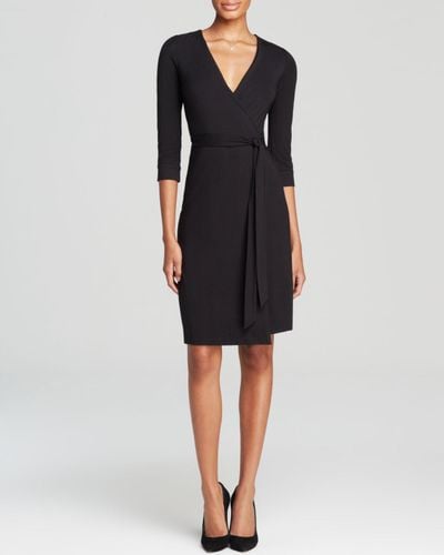 Diane von Furstenberg New Julian Two Wrap Dress in Black | Lyst