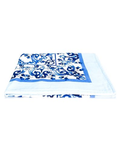 dolce and gabbana towel light blue