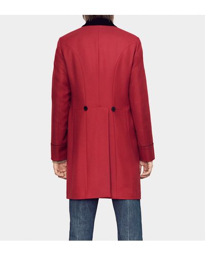 velvet collar coat womens