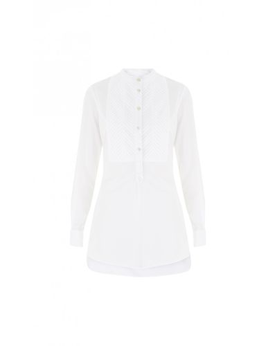 white pintuck shirt