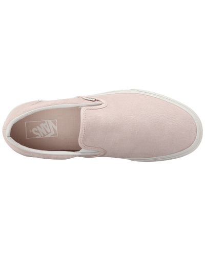 light pink vans slip on
