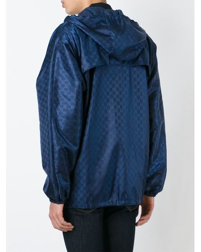 gucci gg pattern nylon jacket