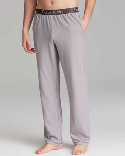 Calvin Klein Pajama Pants in Gray for Men | Lyst