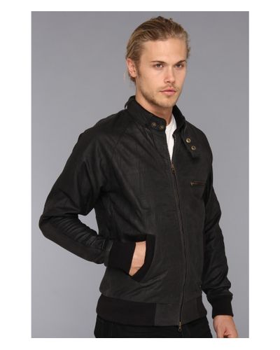 Zanerobe Clubman Leather Jacket In Black For Men Lyst
