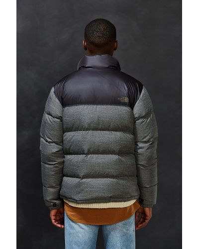 The North Face Synthetic Nuptse Jacket In Grey Gray For Men Lyst