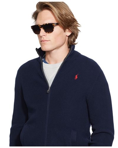 polo ralph lauren full zip sweater