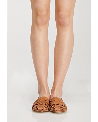 faux leather huaraches