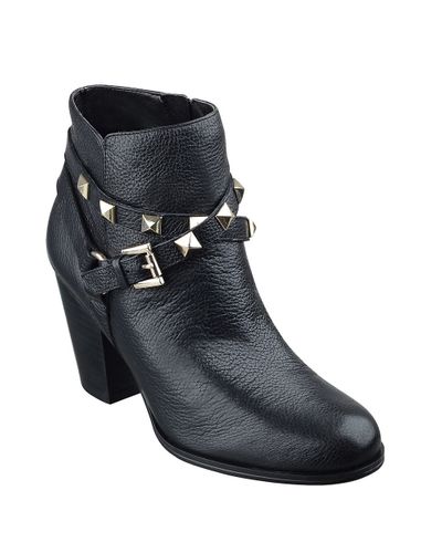 guess black leather boots