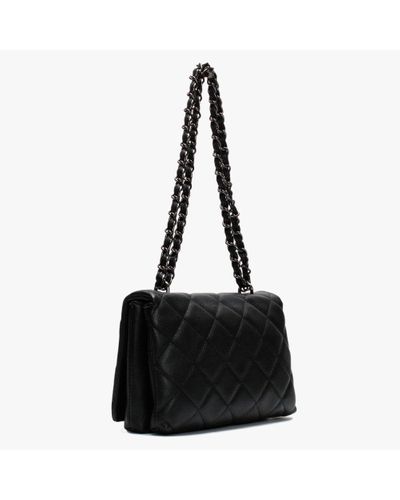 Valentino By Mario Valentino Licia Black Quilted Shoulder Bag - Lyst