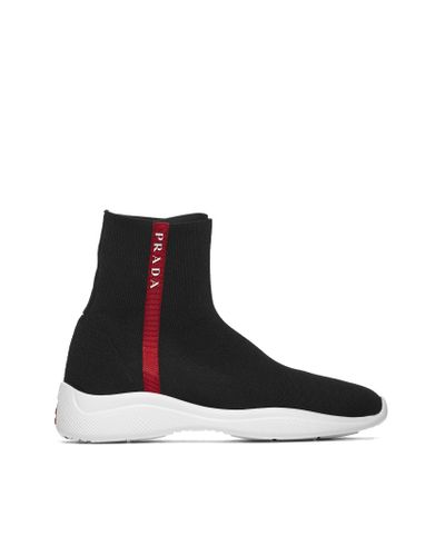 Prada sock trainers women's Clearance