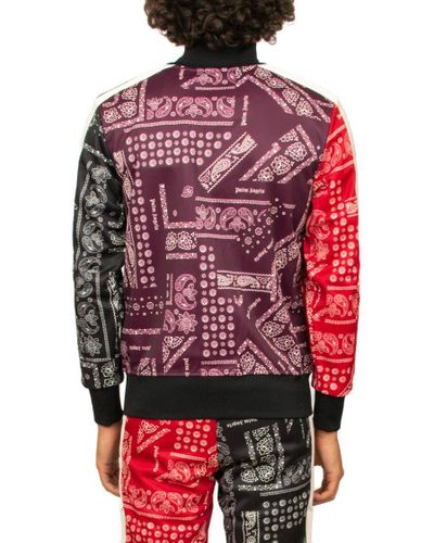 Palm Angels Synthetic 'bandana Track' Sweatshirt in Red for Men | Lyst