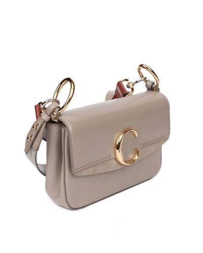 chloe small c double carry bolsa