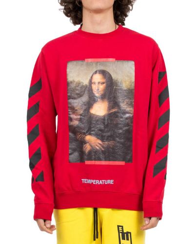Off-White c/o Virgil Abloh Cotton Monalisa Sweatshirt in Red for 